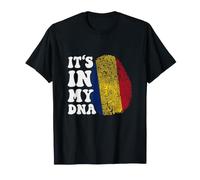 Funny It's in My DNA Drapeau Roumanie Empreinte Digitale T-Shirt