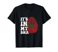 Funny it's in my DNA Maroc Flag Fingerprint T-Shirt