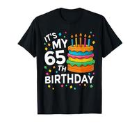 Funny Its My 65th Birthday Cake Decorations 65 Years Old T-Shirt
