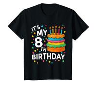 Funny Its My 8th Birthday Cake Decorations 8 Ans T-Shirt