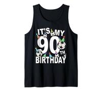 Funny Its My 90th Birthday Chapeaux de Football 90 Ans Débardeur