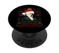 Funny James President Buchanan Christmas Parody Holiday PopSockets PopGrip Adhésif