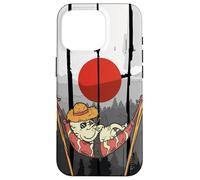 Funny Japan Nature Pattern for Vacation with Sleeping Sushi Coque pour iPhone 16 Pro