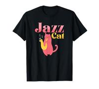 Funny Jazz Cat | Saxophone Player Cat | Saxophoniste T-Shirt