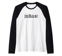 Funny Jesus Betrayal Satanic Upside Down Cross - Judas! Manche Raglan