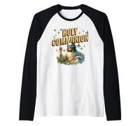 Funny Jesus Christ Holy Communion First Communion Manche Raglan