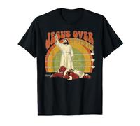 Funny Jesus Contre Santa Boxing Christian T-Shirt