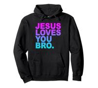 Funny Jesus Loves You, frère. Foi chrétienne Sweat à Capuche