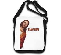 Funny Jesus Meme I Saw That Sac à bandoulière Blanc