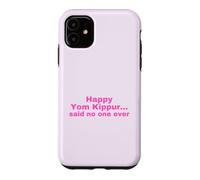 Funny Jewish Happy Yom Kippour Rose Coque pour iPhone 11