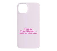 Funny Jewish Happy Yom Kippour Rose Coque pour iPhone 14 Plus