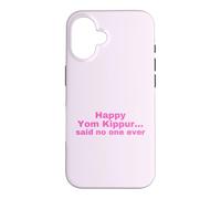 Funny Jewish Happy Yom Kippour Rose Coque pour iPhone 16