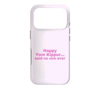 Funny Jewish Happy Yom Kippour Rose Coque pour iPhone 17 Pro