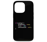 Funny Joke Programming If Coding Headphones Focus T-Shirt Coque pour iPhone 13 Pro