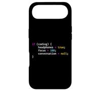 Funny Joke Programming If Coding Headphones Focus T-Shirt Coque pour iPhone Air