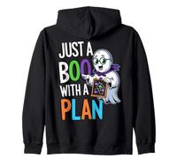 Funny Just A Boo With A Plan Cute Halloween Sweat à Capuche