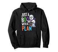 Funny Just A Boo With A Plan Cute Halloween Sweat à Capuche