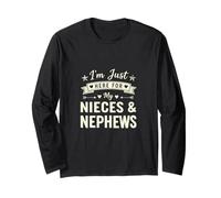 Funny Just Here for My Nieces and Nevews Saying Manche Longue