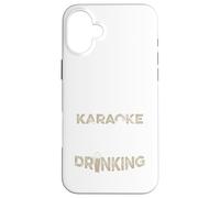 Funny Karaoke Singer Bar Music Lover Singing Drinking Bar Coque pour iPhone 16 Plus
