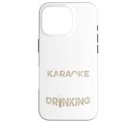 Funny Karaoke Singer Bar Music Lover Singing Drinking Bar Coque pour iPhone 16 Pro