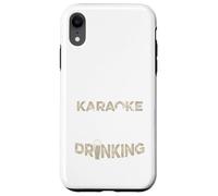 Funny Karaoke Singer Bar Music Lover Singing Drinking Bar Coque pour iPhone XR