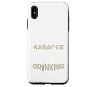 Funny Karaoke Singer Bar Music Lover Singing Drinking Bar Coque pour iPhone XS Max