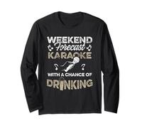 Funny Karaoke Singer Bar Music Lover Singing Drinking Bar Manche Longue