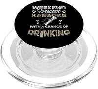 Funny Karaoke Singer Bar Music Lover Singing Drinking Bar PopSockets PopGrip pour MagSafe