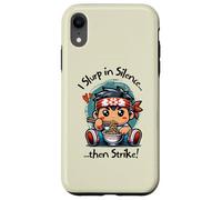 Funny Karaté Ramen Boy, I Slurp in Silence Then Strike! Coque pour iPhone XR