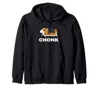 Funny Kawaii Fat Chonk Chonky Womens Kids Basset Hound Lover Sweat à Capuche