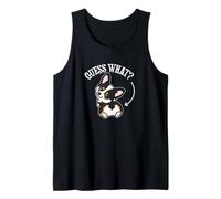 Funny Kawaii Guess What Butt Black Tricolor Corgi Lover Débardeur