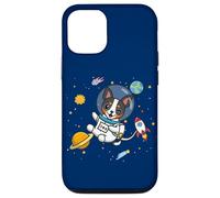 Funny Kawaii Kids Boys Space Astronaut Rat Terrier Lover Coque pour iPhone 12/12 Pro