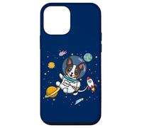 Funny Kawaii Kids Boys Space Astronaut Rat Terrier Lover Coque pour iPhone 12 Mini