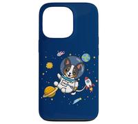 Funny Kawaii Kids Boys Space Astronaut Rat Terrier Lover Coque pour iPhone 13 Pro