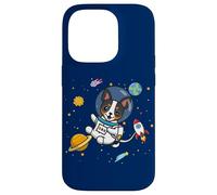 Funny Kawaii Kids Boys Space Astronaut Rat Terrier Lover Coque pour iPhone 14 Pro