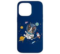 Funny Kawaii Kids Boys Space Astronaut Rat Terrier Lover Coque pour iPhone 14 Pro Max
