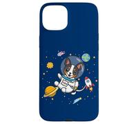 Funny Kawaii Kids Boys Space Astronaut Rat Terrier Lover Coque pour iPhone 15 Plus