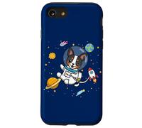 Funny Kawaii Kids Boys Space Astronaut Rat Terrier Lover Coque pour iPhone SE (2020) / 7/8