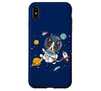 Funny Kawaii Kids Boys Space Astronaut Rat Terrier Lover Coque pour iPhone XS Max
