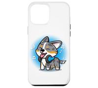 Funny Kawaii Kids Music Headphones Blue Merle Corgi Lover Coque pour iPhone 12 Pro Max