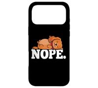 Funny Kawaii Kids Napping Nope Ruby Cavalier Dog Lover Coque pour iPhone 17 Pro Max