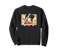 Funny Kawaii Kids Ramen Tricolor Australian Shepherd Lover Sweatshirt