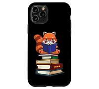 Funny Kawaii Kids Read Books Red Panda Lover Coque pour iPhone 11 Pro