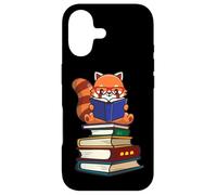Funny Kawaii Kids Read Books Red Panda Lover Coque pour iPhone 17