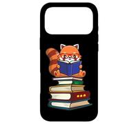 Funny Kawaii Kids Read Books Red Panda Lover Coque pour iPhone 17 Pro Max
