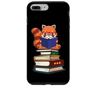 Funny Kawaii Kids Read Books Red Panda Lover Coque pour iPhone 7 Plus/8 Plus