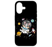 Funny Kawaii Kids Space Astronaut Blue Merle Corgi Lover Coque pour iPhone 17