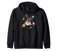 Funny Kawaii Kids Space Astronaut Dog Lover German Shepherd Sweat à Capuche