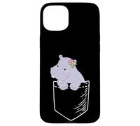 Funny Kawaii Kids Womens Girls Pocket Hippo Lover Coque pour iPhone 15 Plus