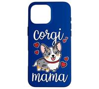 Funny Kawaii Mama Mom Cardigan Blue Merle Corgi Lover Coque pour iPhone 16 Pro Max